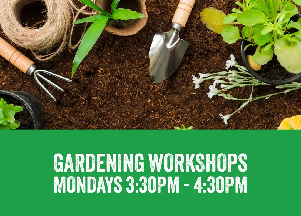 gardening workshops mondays at lansdowne