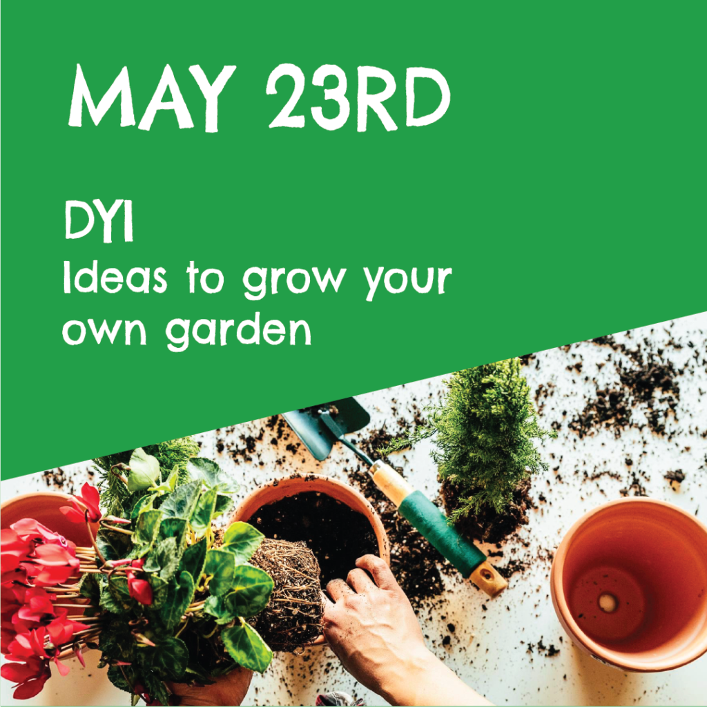 may 23rd DYI ideas to grow your own garden