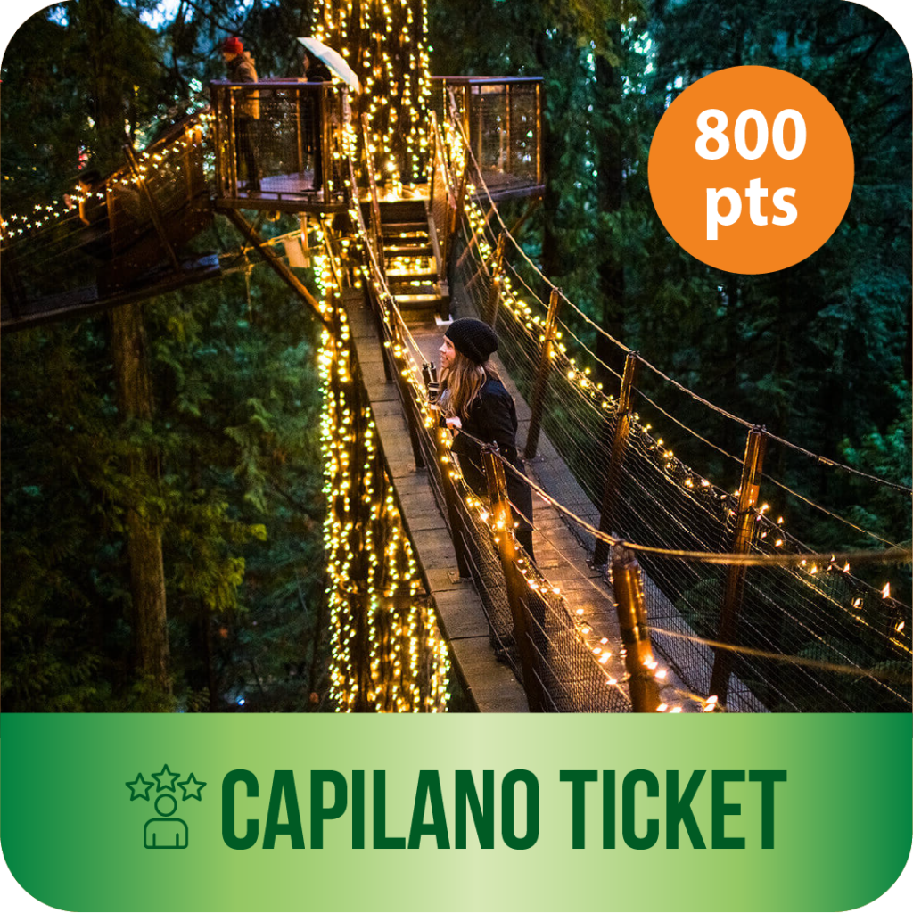 Capilano ticket 800 pts