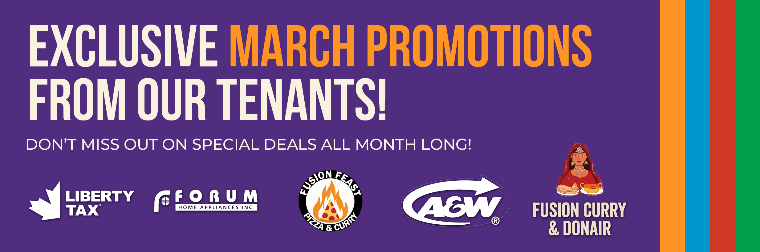 March tenants promotions