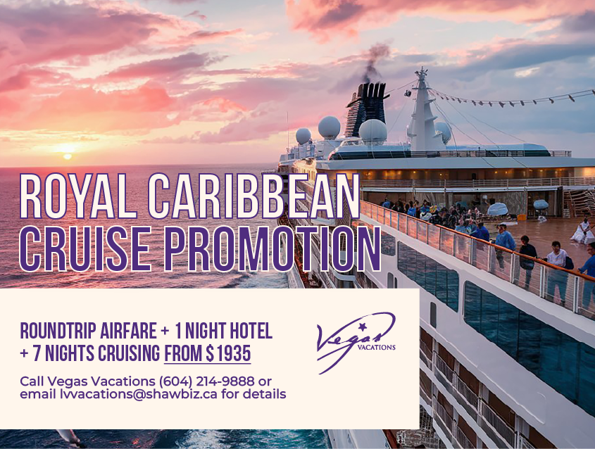 Royal caribbean cruise promotion Vegas Vacation